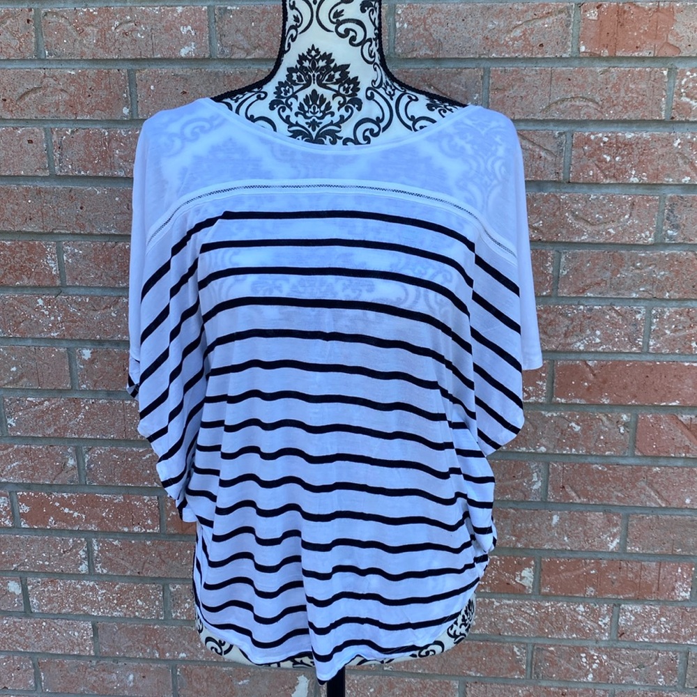 Striped Batwing Top